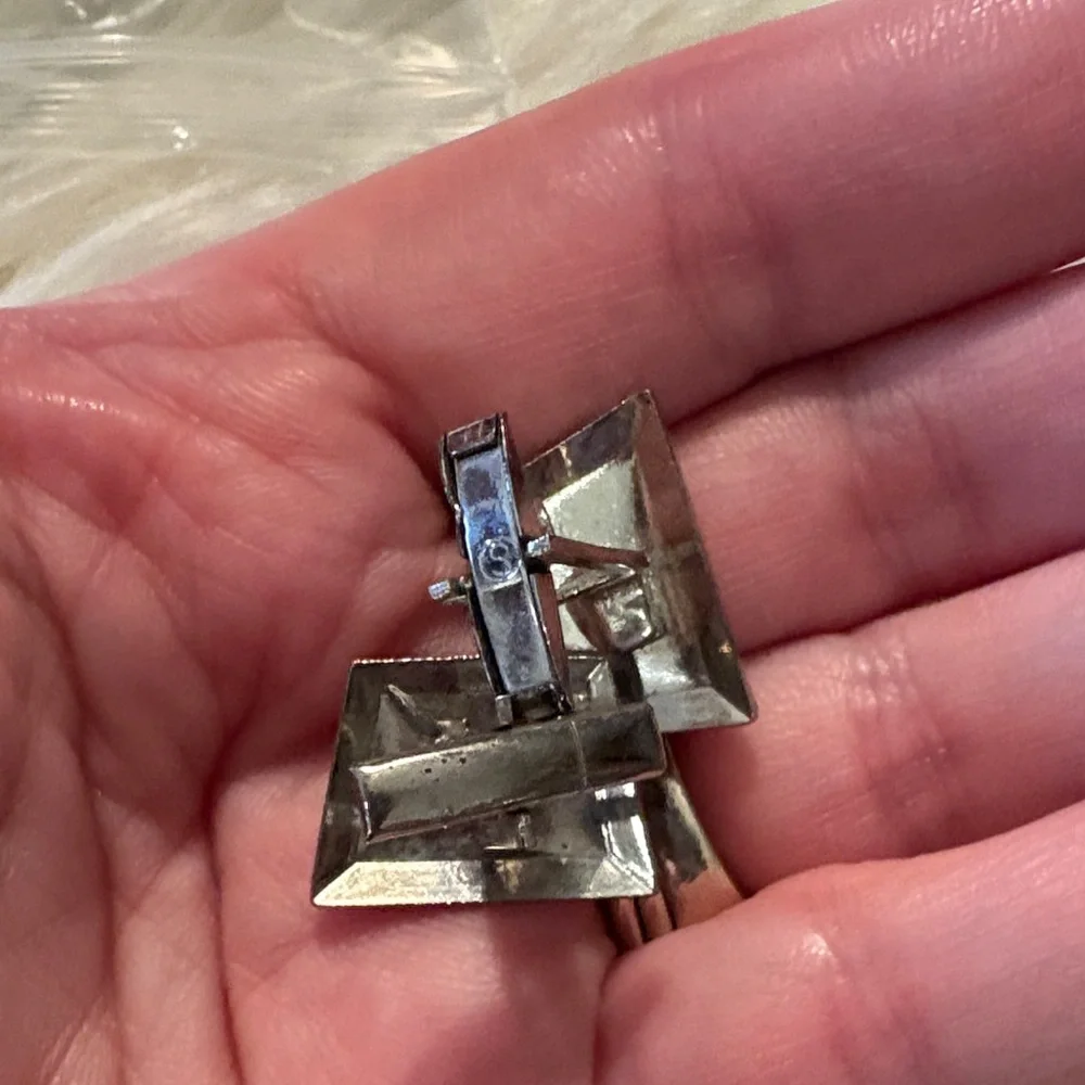 Silver-Tone Men's Cufflinks